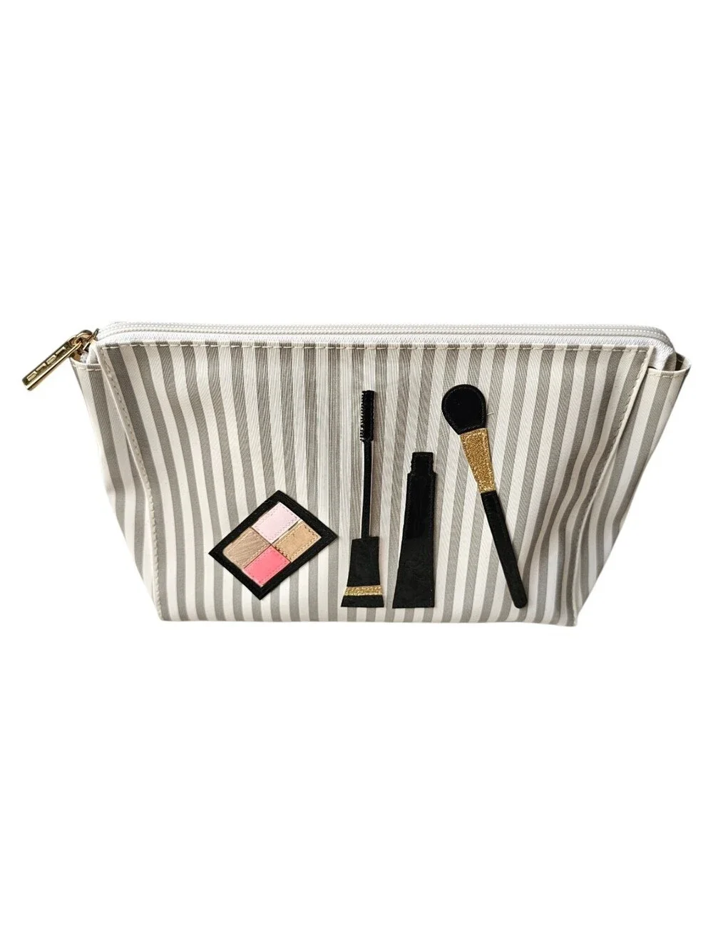 LOLO Cosmetic Bag with Makeup Appliqué - Large Capacity